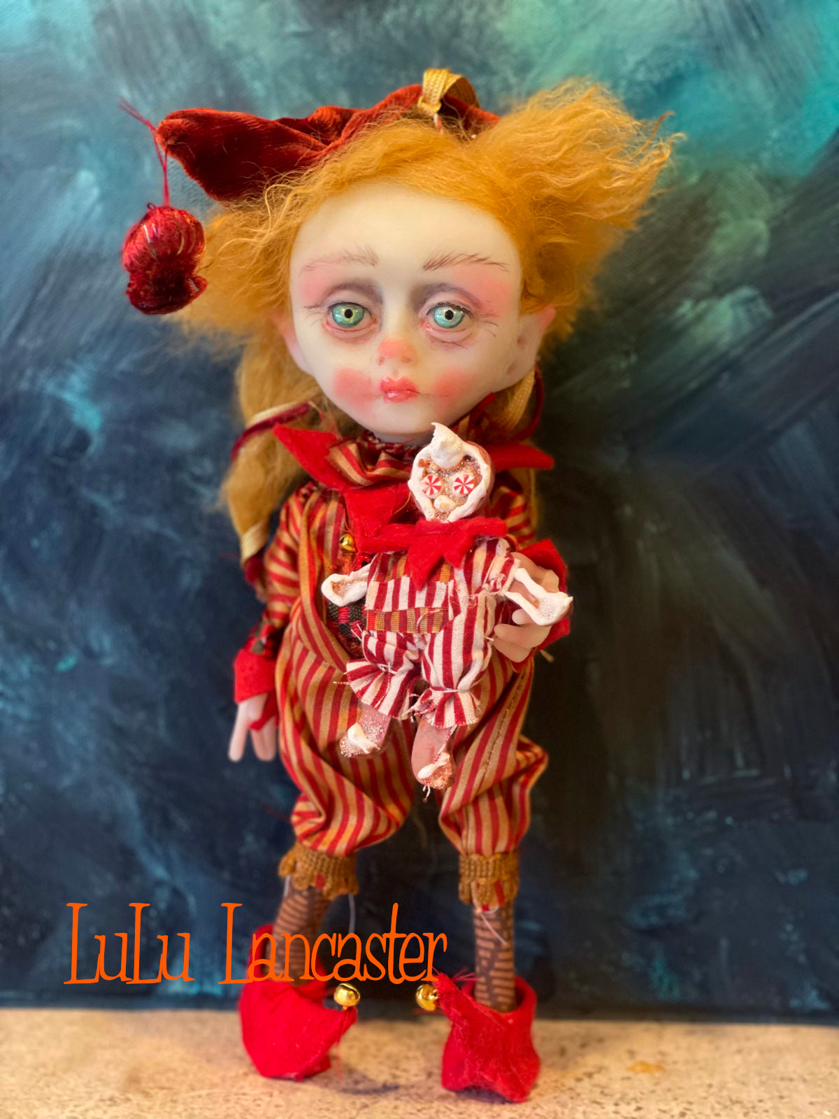 Nutmeg Cookie the Christmas Elf Original LuLu Lancaster Art Doll