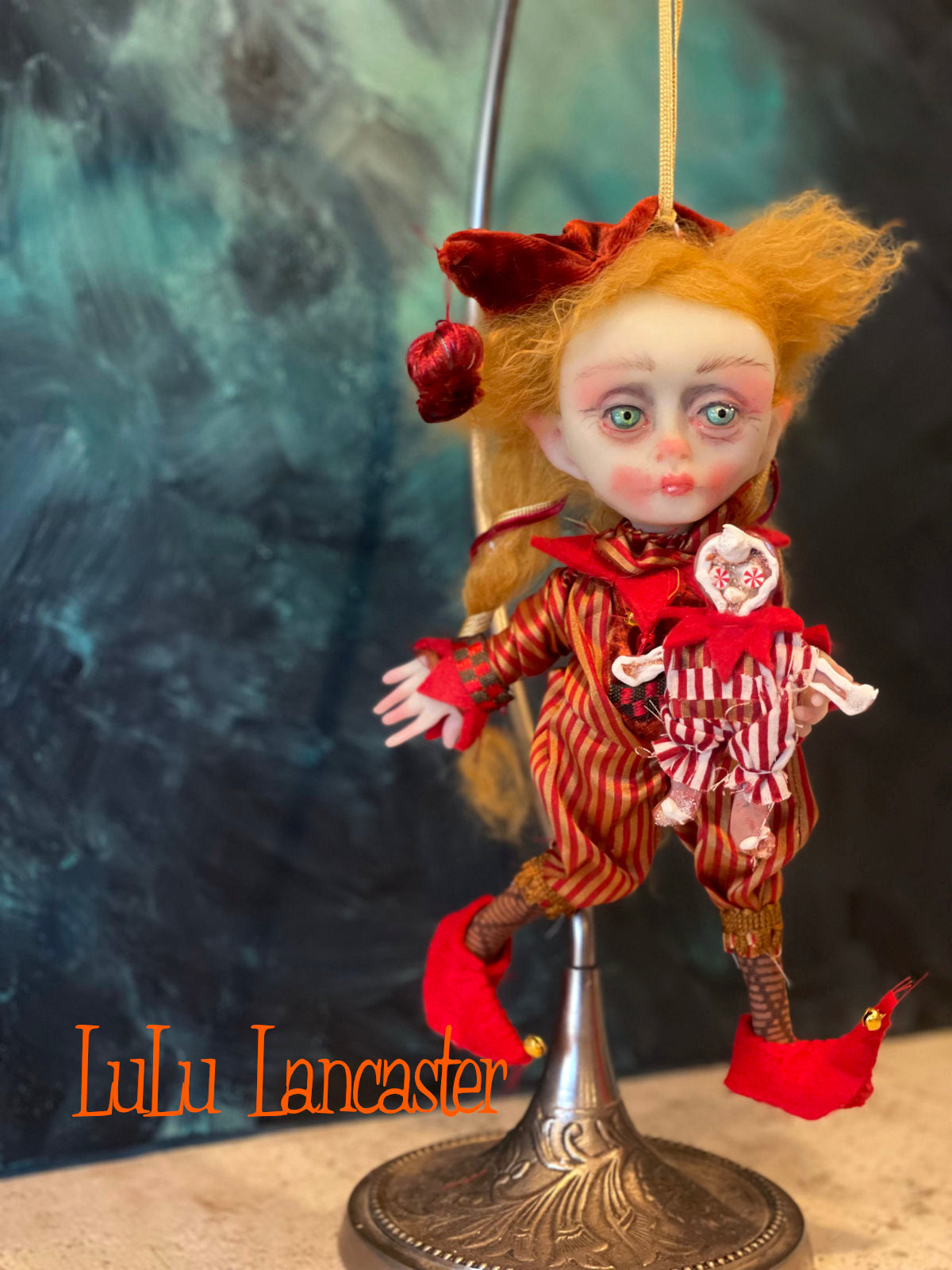 Nutmeg Cookie the Christmas Elf Original LuLu Lancaster Art Doll