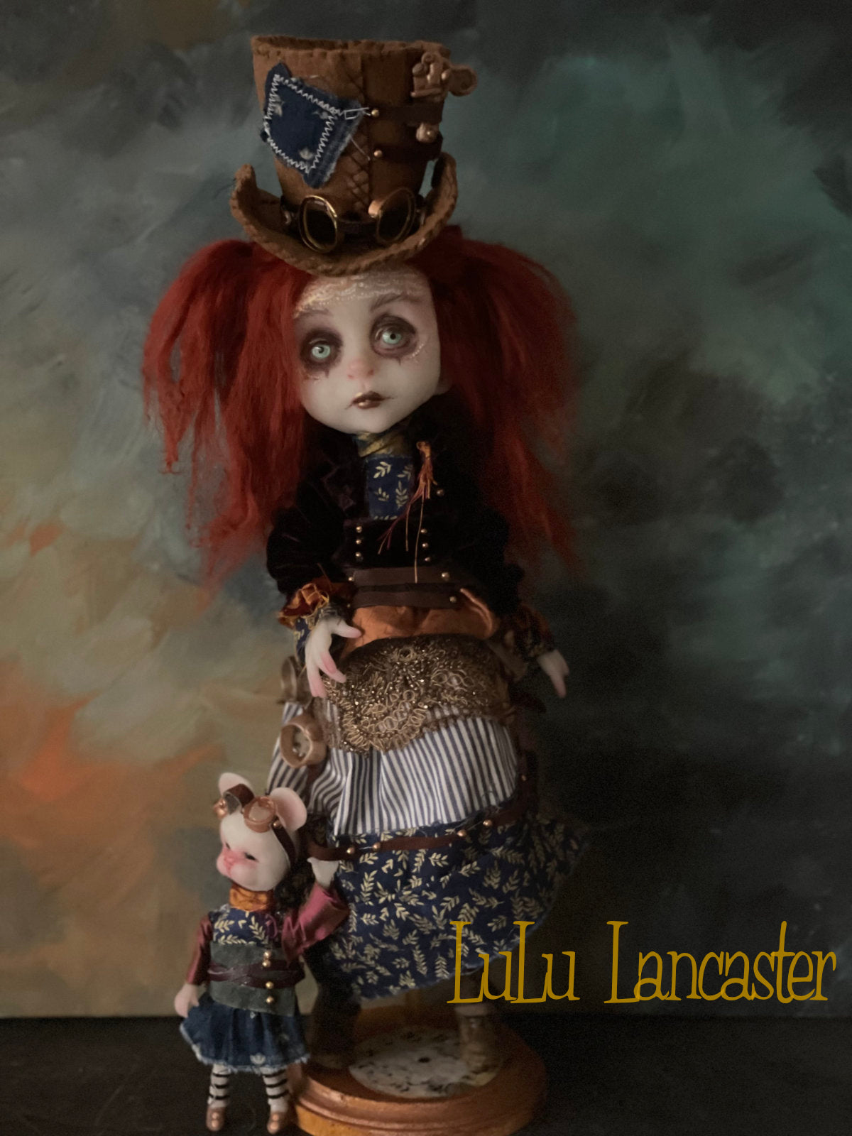 Arden Constant and AdelMouse Steampunk Original LuLu Lancaster Art Doll