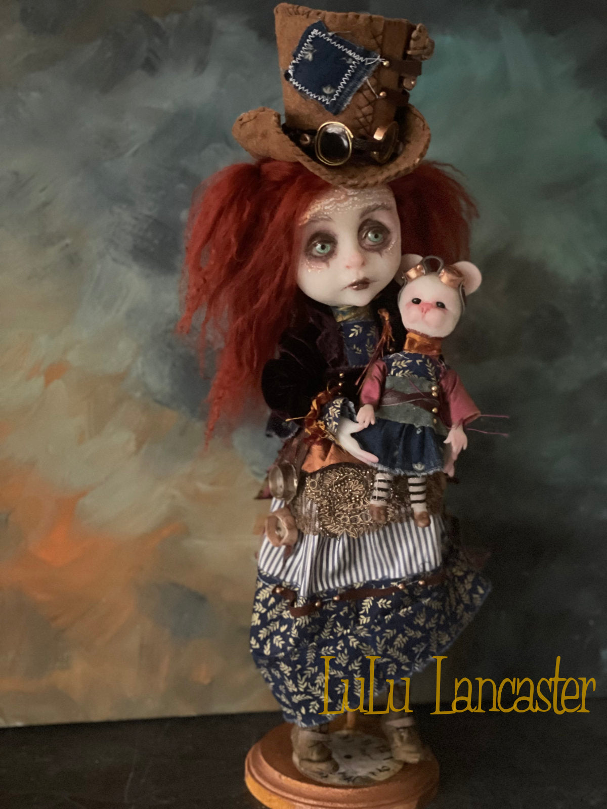 Arden Constant and AdelMouse Steampunk Original LuLu Lancaster Art Doll