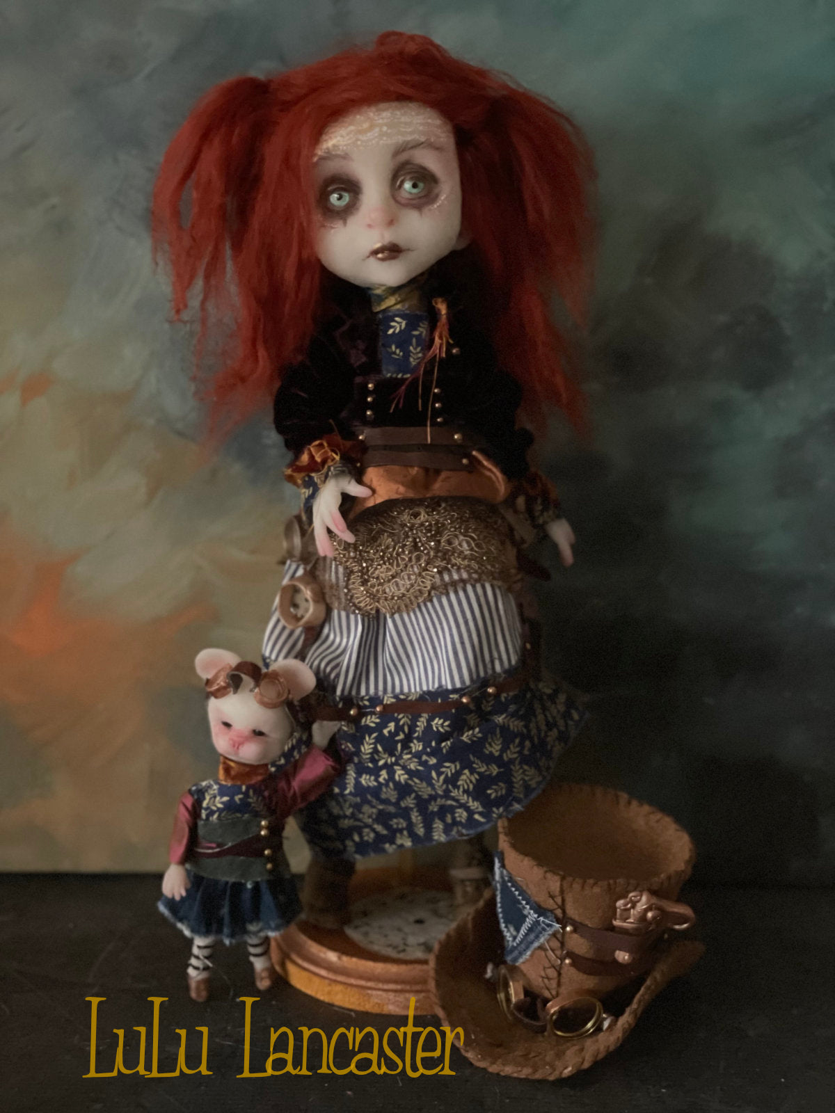 Arden Constant and AdelMouse Steampunk Original LuLu Lancaster Art Doll