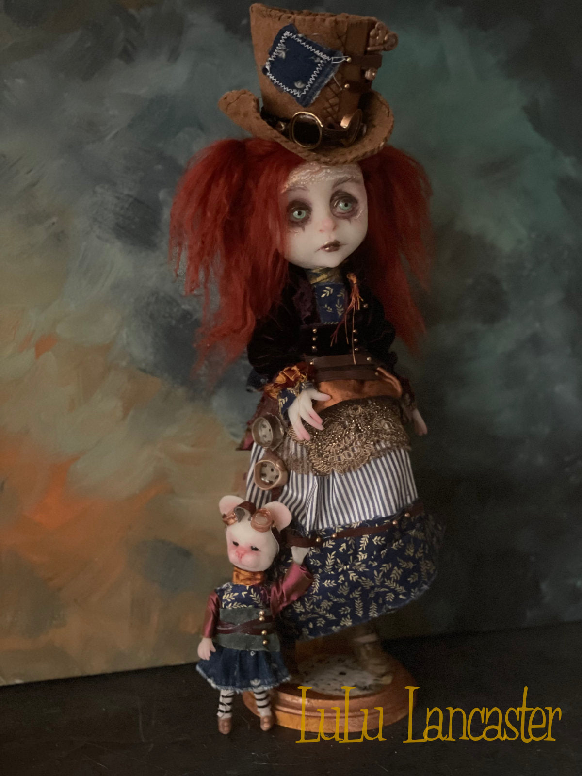 Arden Constant and AdelMouse Steampunk Original LuLu Lancaster Art Doll