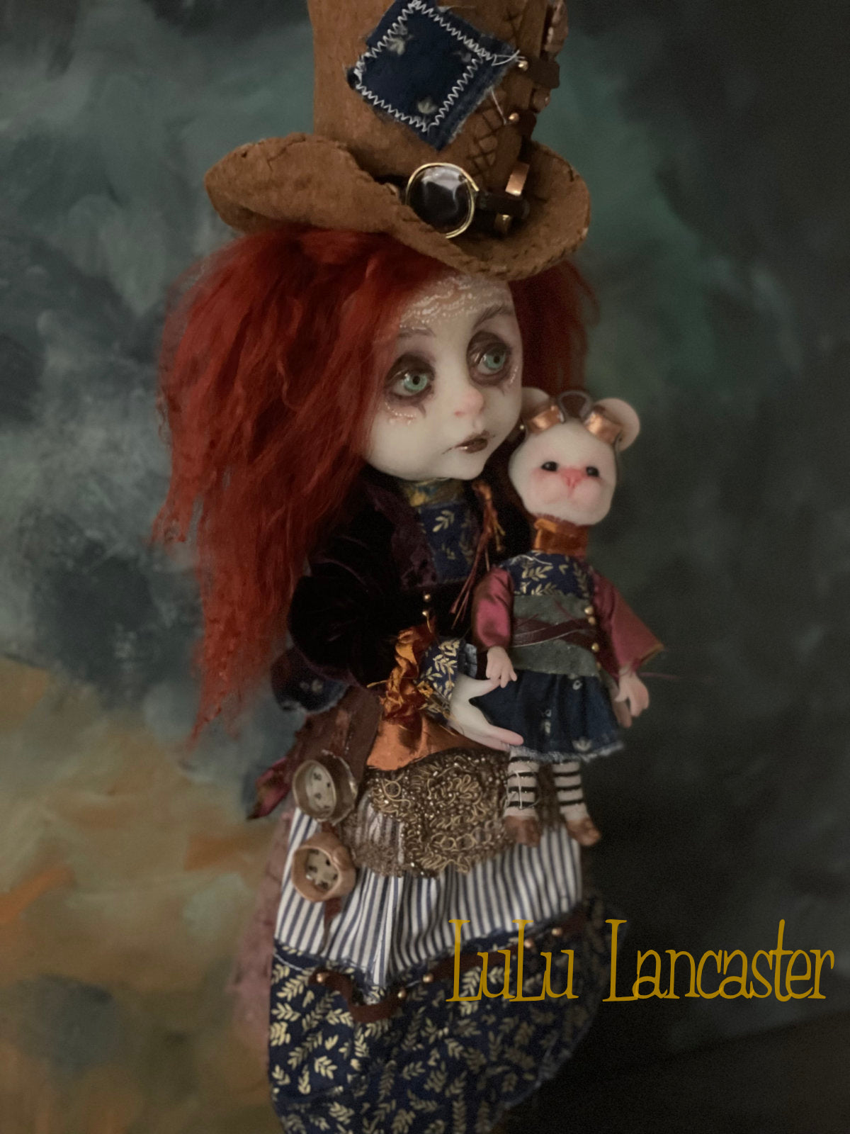 Arden Constant and AdelMouse Steampunk Original LuLu Lancaster Art Doll