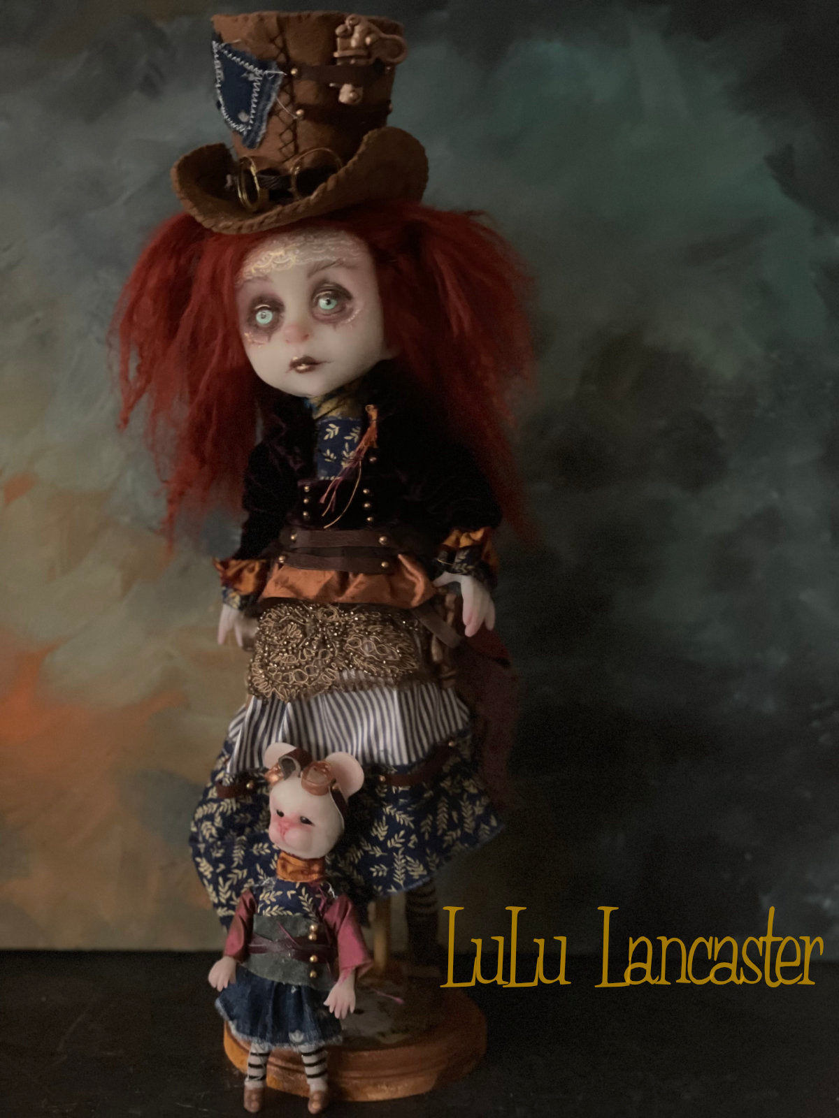Arden Constant and AdelMouse Steampunk Original LuLu Lancaster Art Doll