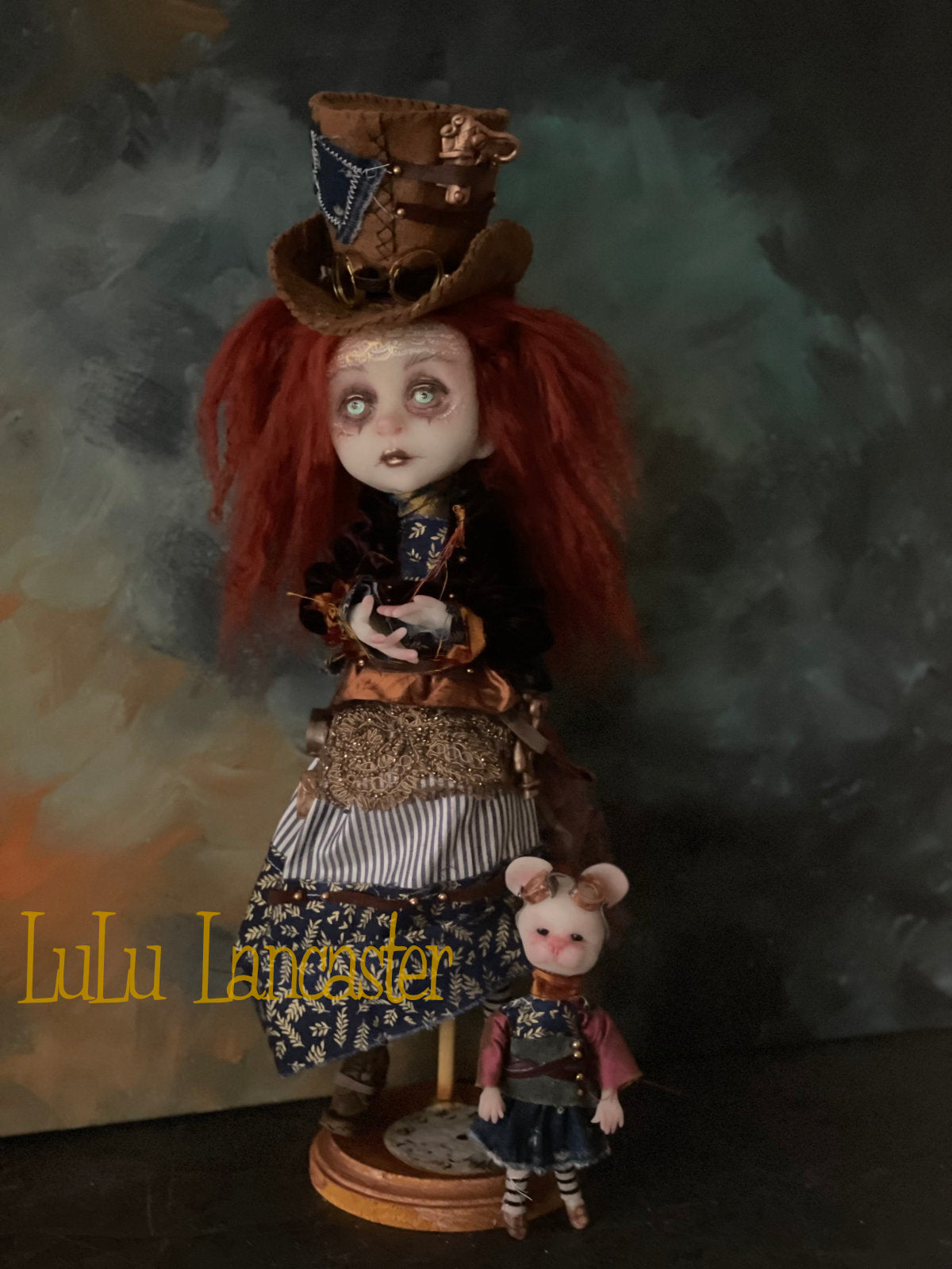 Arden Constant and AdelMouse Steampunk Original LuLu Lancaster Art Doll
