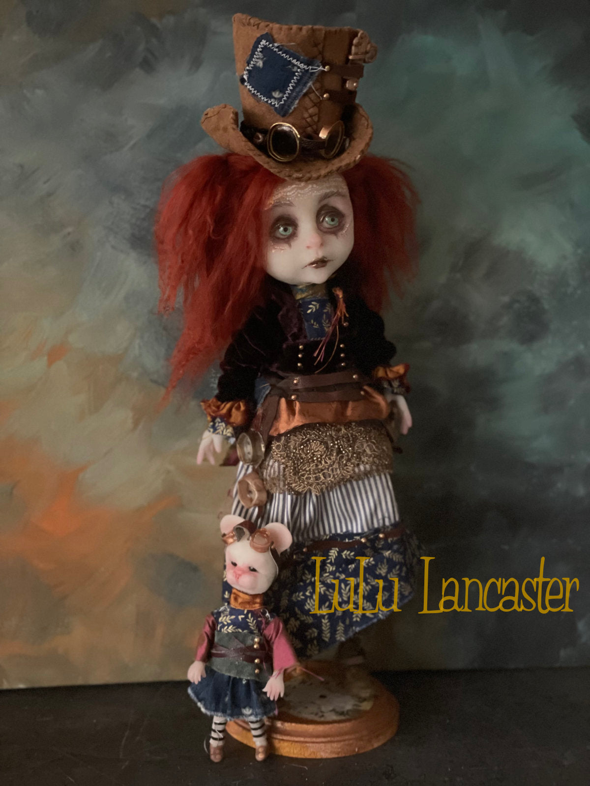 Arden Constant and AdelMouse Steampunk Original LuLu Lancaster Art Doll