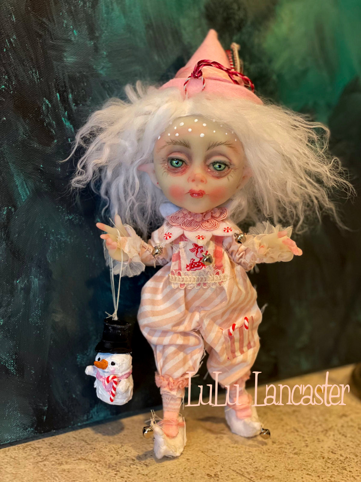 Sugar Biscuit the Christmas Elf Original LuLu Lancaster Art Doll