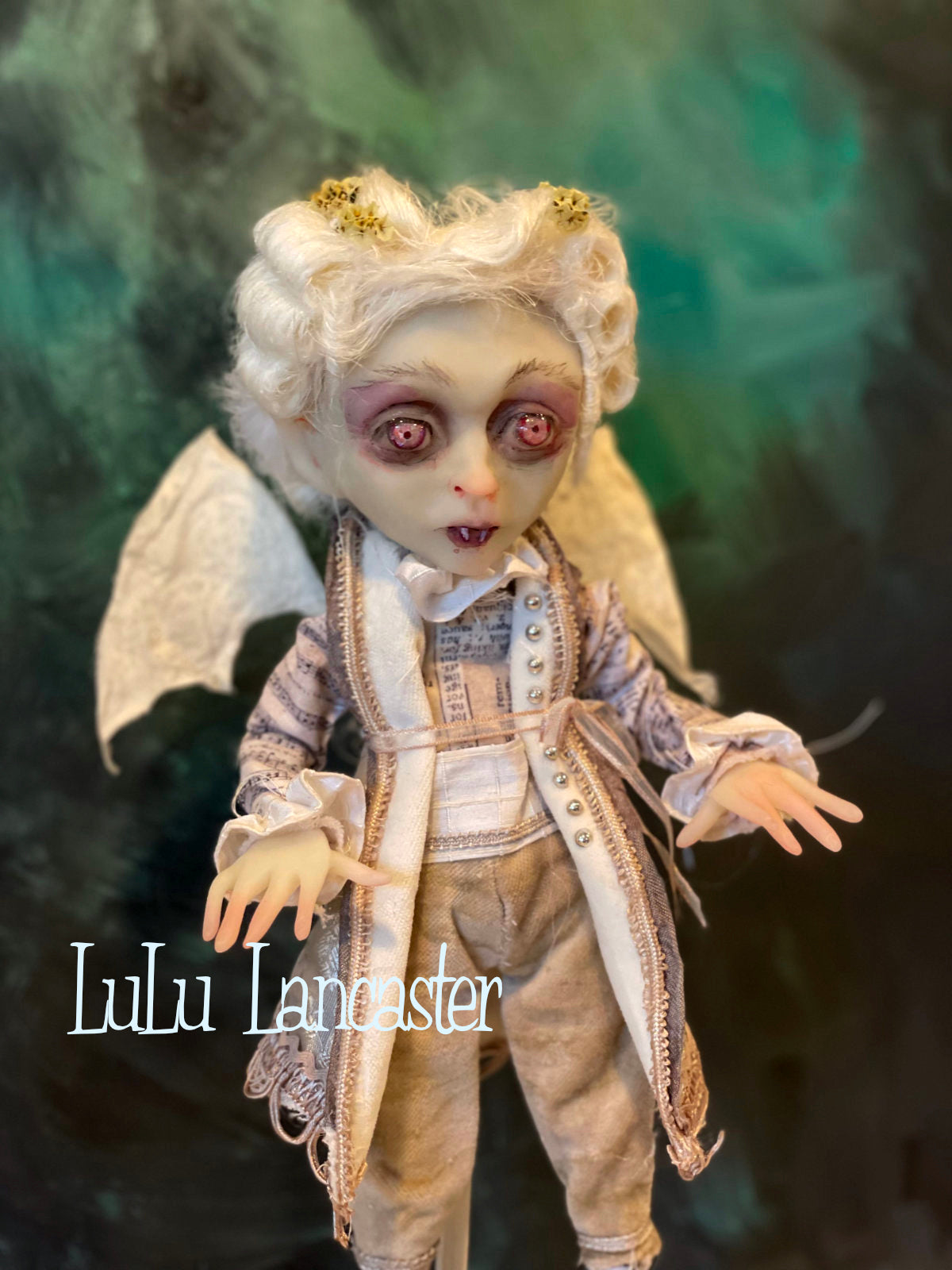 Vlahad Winter Vampire Bat Original LuLu Lancaster Art Dolls