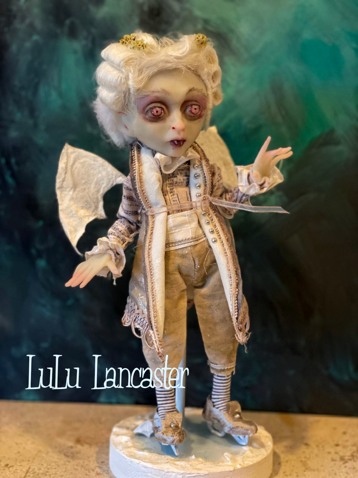 Vlahad Winter Vampire Bat Original LuLu Lancaster Art Dolls