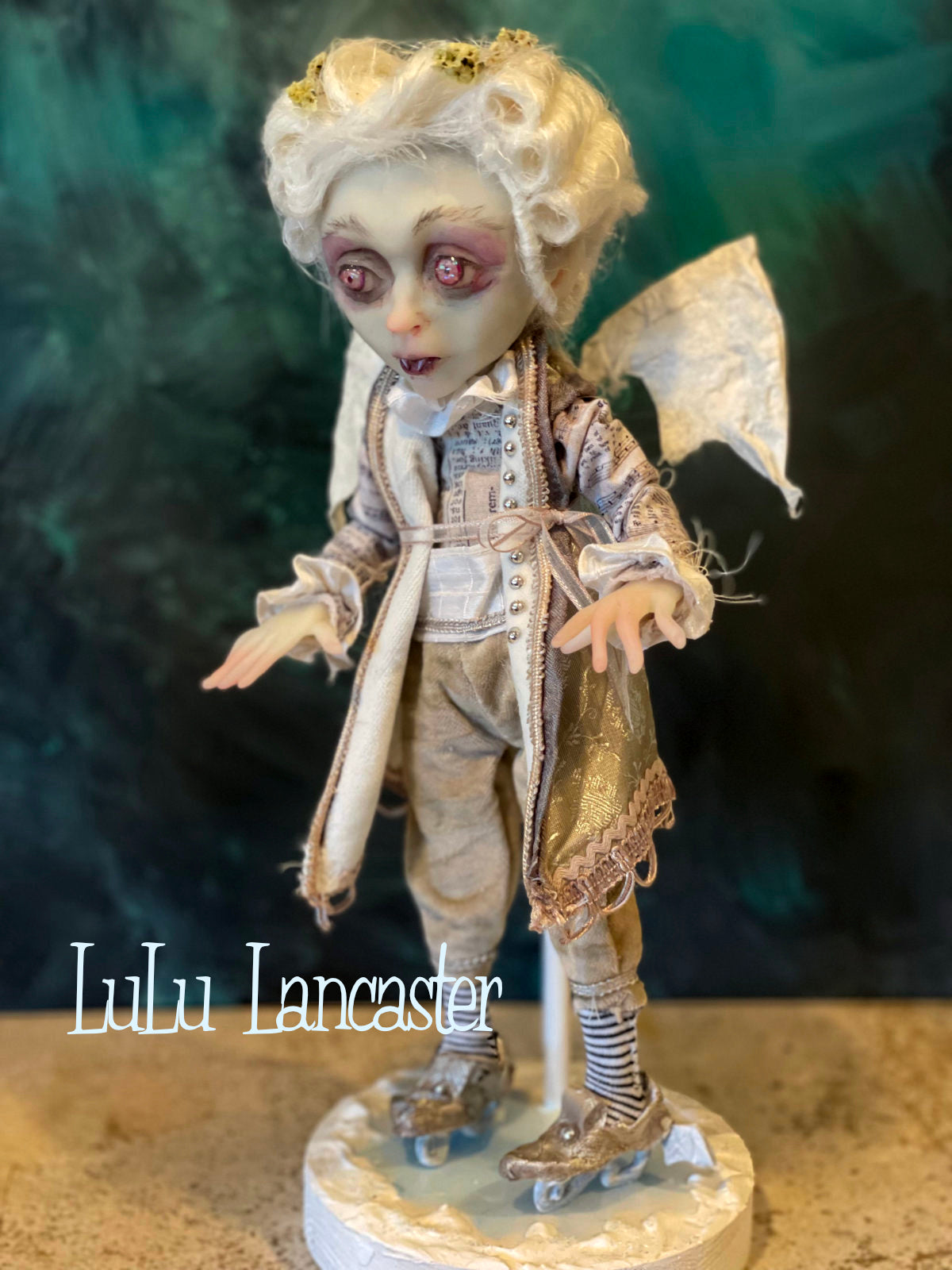 Vlahad Winter Vampire Bat Original LuLu Lancaster Art Dolls