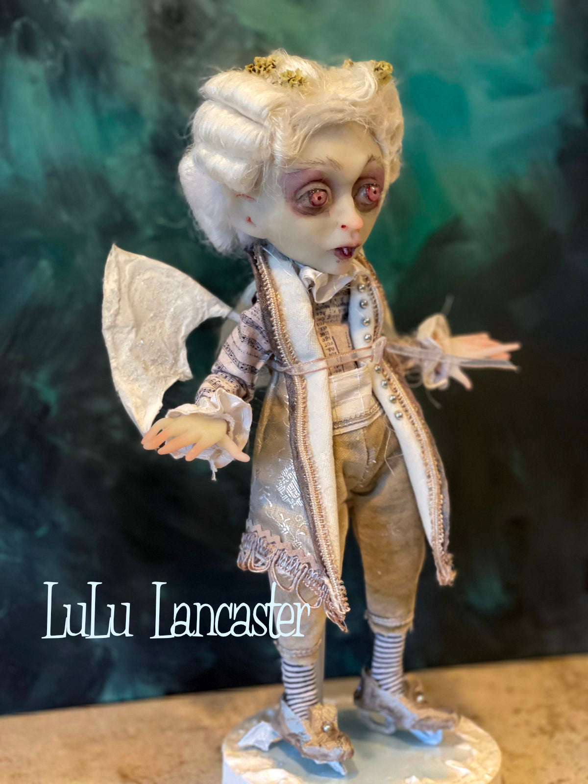 Vlahad Winter Vampire Bat Original LuLu Lancaster Art Dolls
