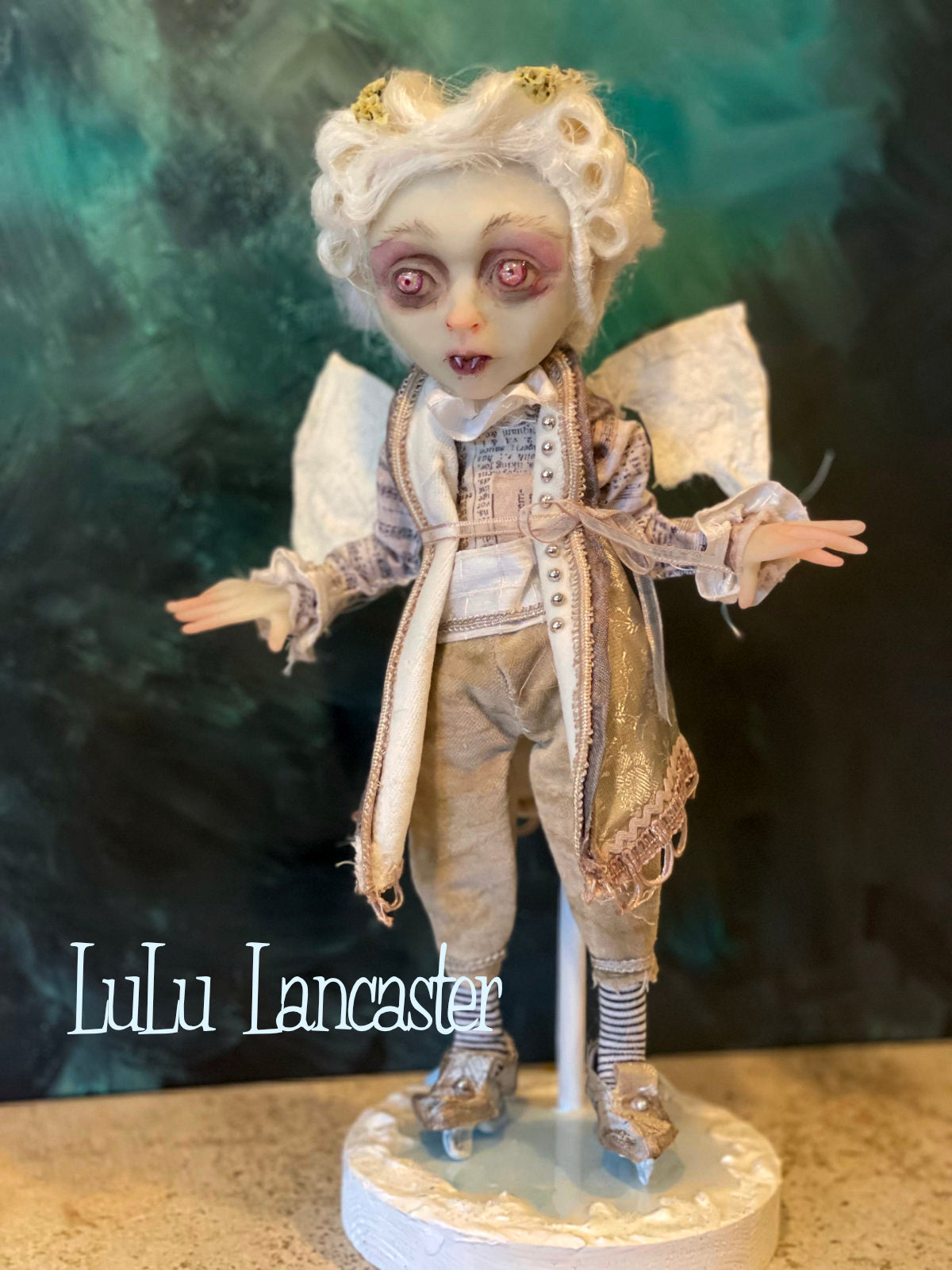 Vlahad Winter Vampire Bat Original LuLu Lancaster Art Dolls